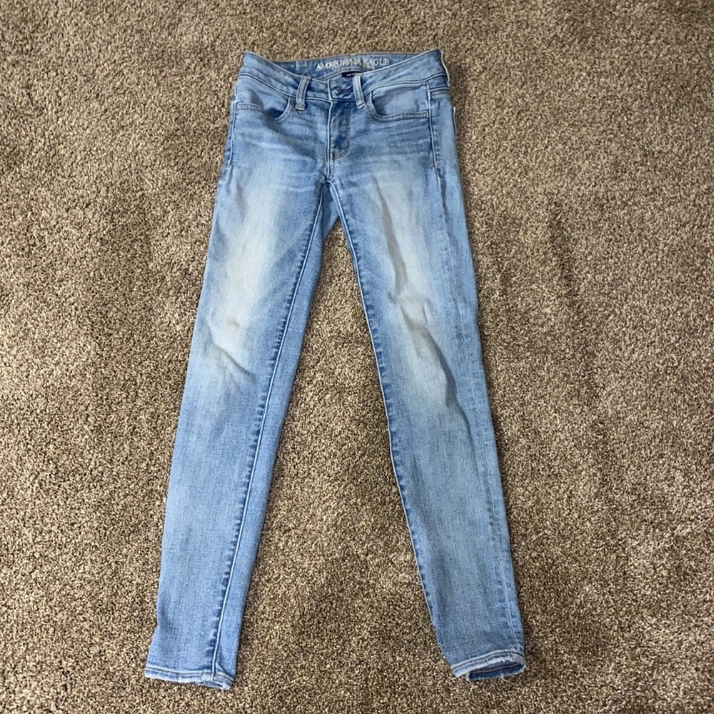 American Eagle skinny jeans.